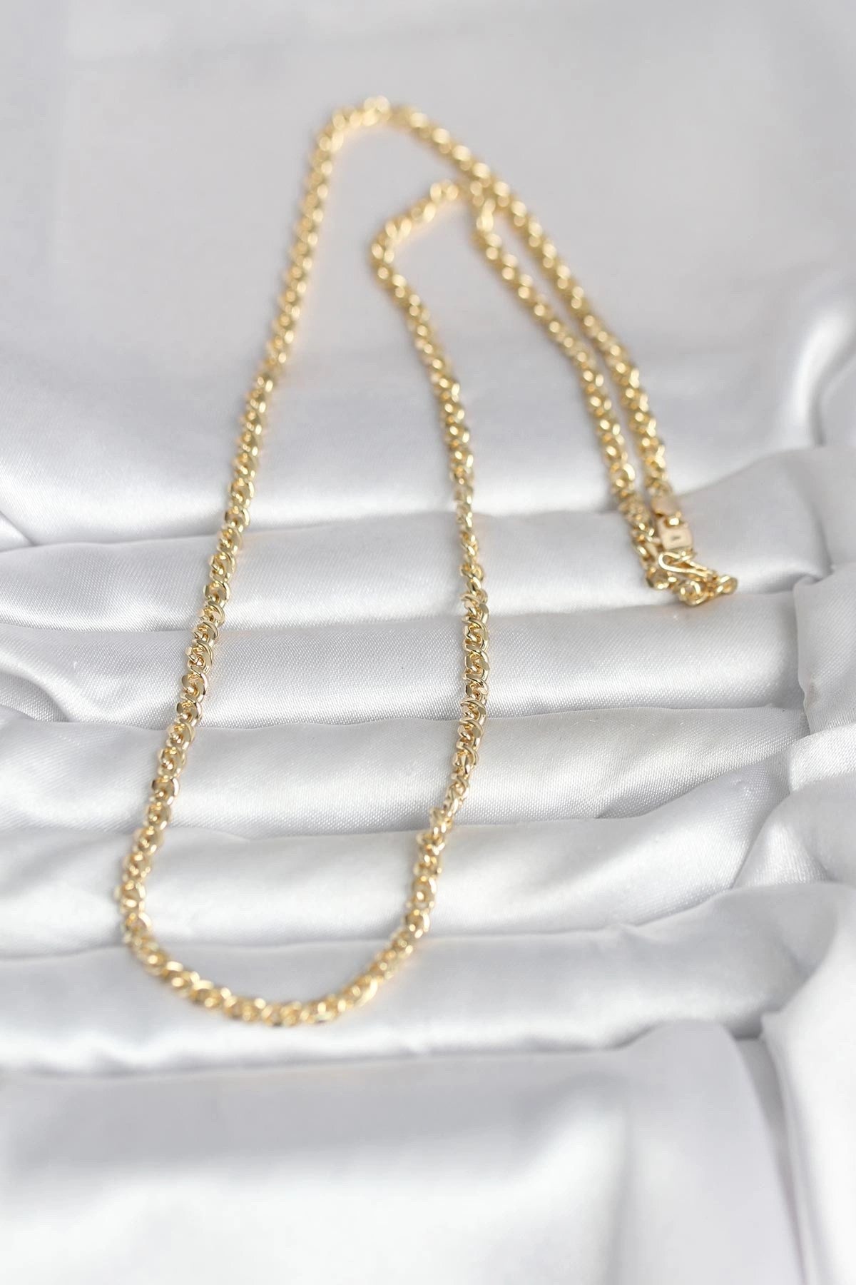 Mey İthalat® CM 14K Gold Renk Zincir Model 60 cm Kadın Kolye