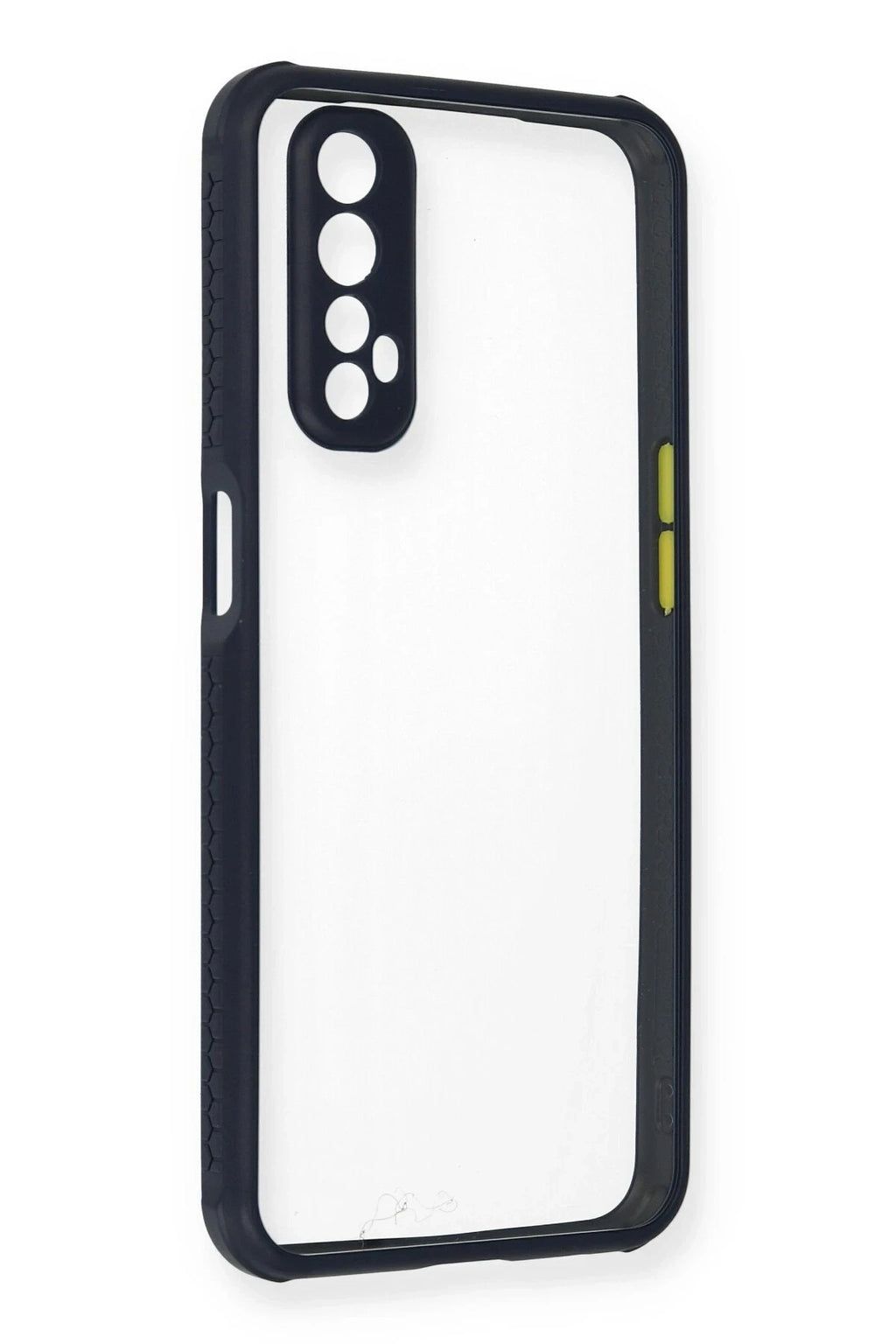 Mey İthalat® Realme 7 Kılıf Miami Şeffaf Silikon - Lacivert