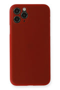 Mey İthalat® iPhone 11 Pro Kılıf PP Ultra İnce Kapak - Kırmızı