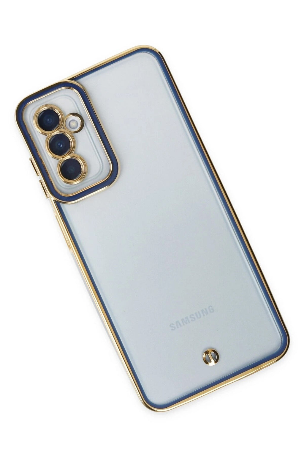 Mey İthalat® Samsung Galaxy M23 Kılıf Liva Lens Silikon - Mavi