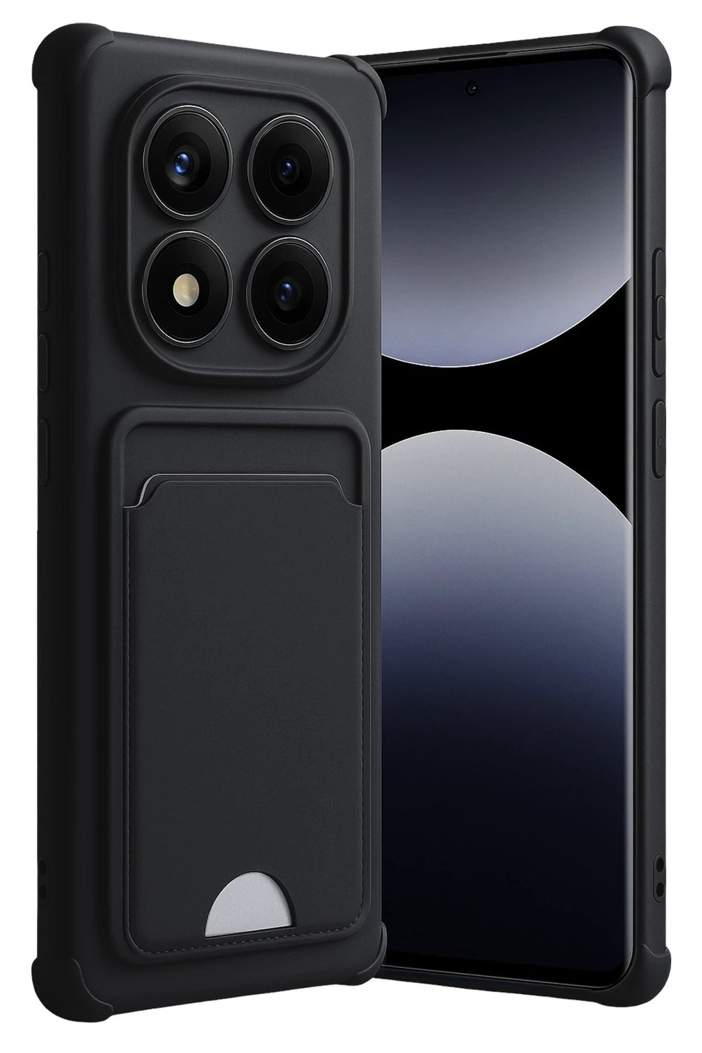 Mey İthalat® Redmi Note 14 Pro 4G Kelvin Kartvizitli Silikon - Siyah