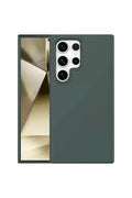 Mey İthalat® Samsung Galaxy S24 Ultra Kılıf First Silikon - Koyu Yeşil