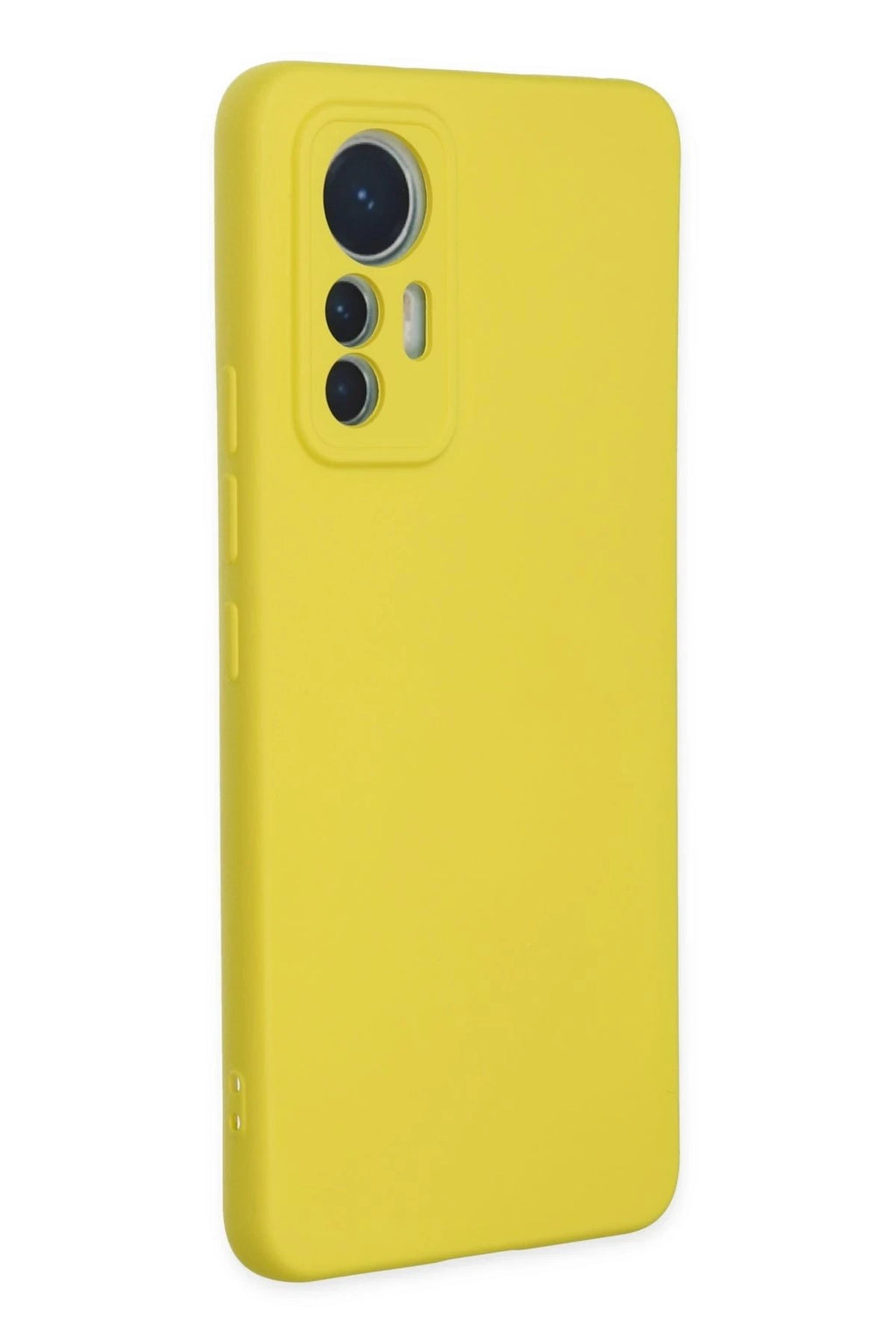 Mey İthalat® Mi 12 Lite Kılıf Nano içi Kadife Silikon - Sarı