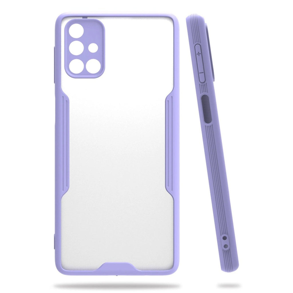 Mey İthalat® Samsung Galaxy M31S Kılıf Platin Silikon - Lila