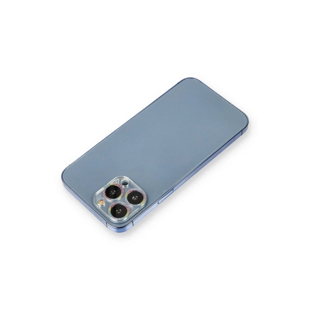Mey İthalat® iPhone 12 Pro Max Shine Kamera Lens Koruma Cam - Rainbow