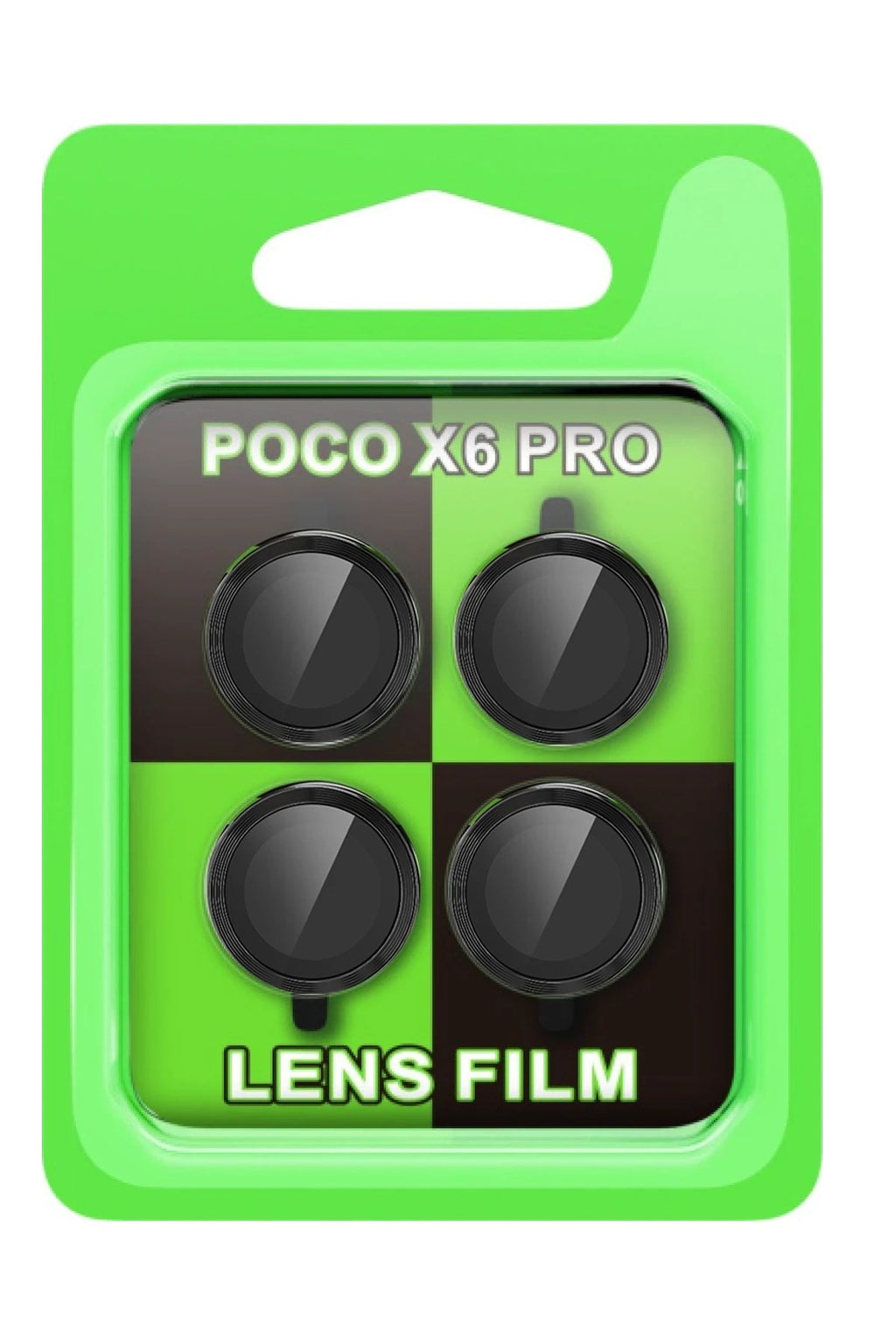Mey İthalat® Poco X6 Pro Raze Metal Kamera Lens - Siyah