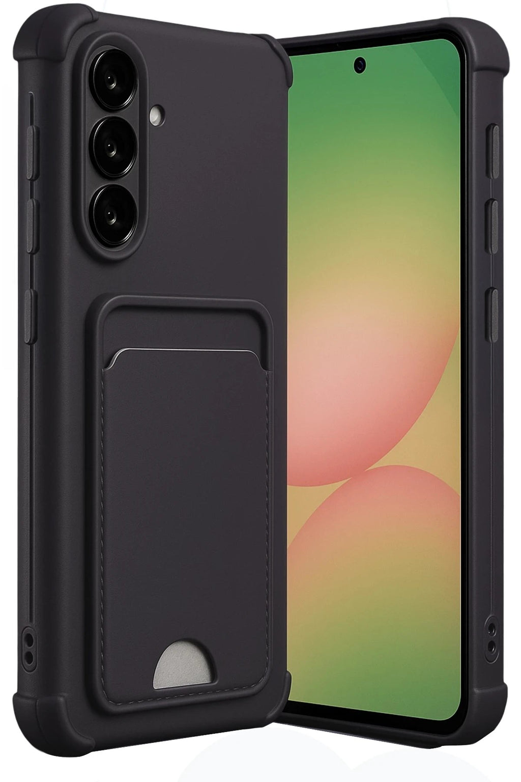 Mey İthalat® Samsung Galaxy A36 Kılıf Kelvin Kartvizitli Silikon - Siyah