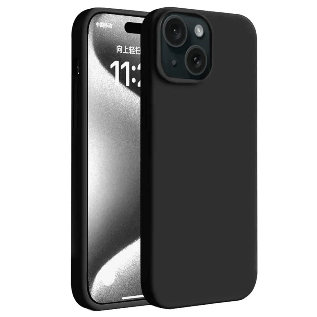 Mey İthalat® iPhone 15 Kılıf First Silikon - Siyah