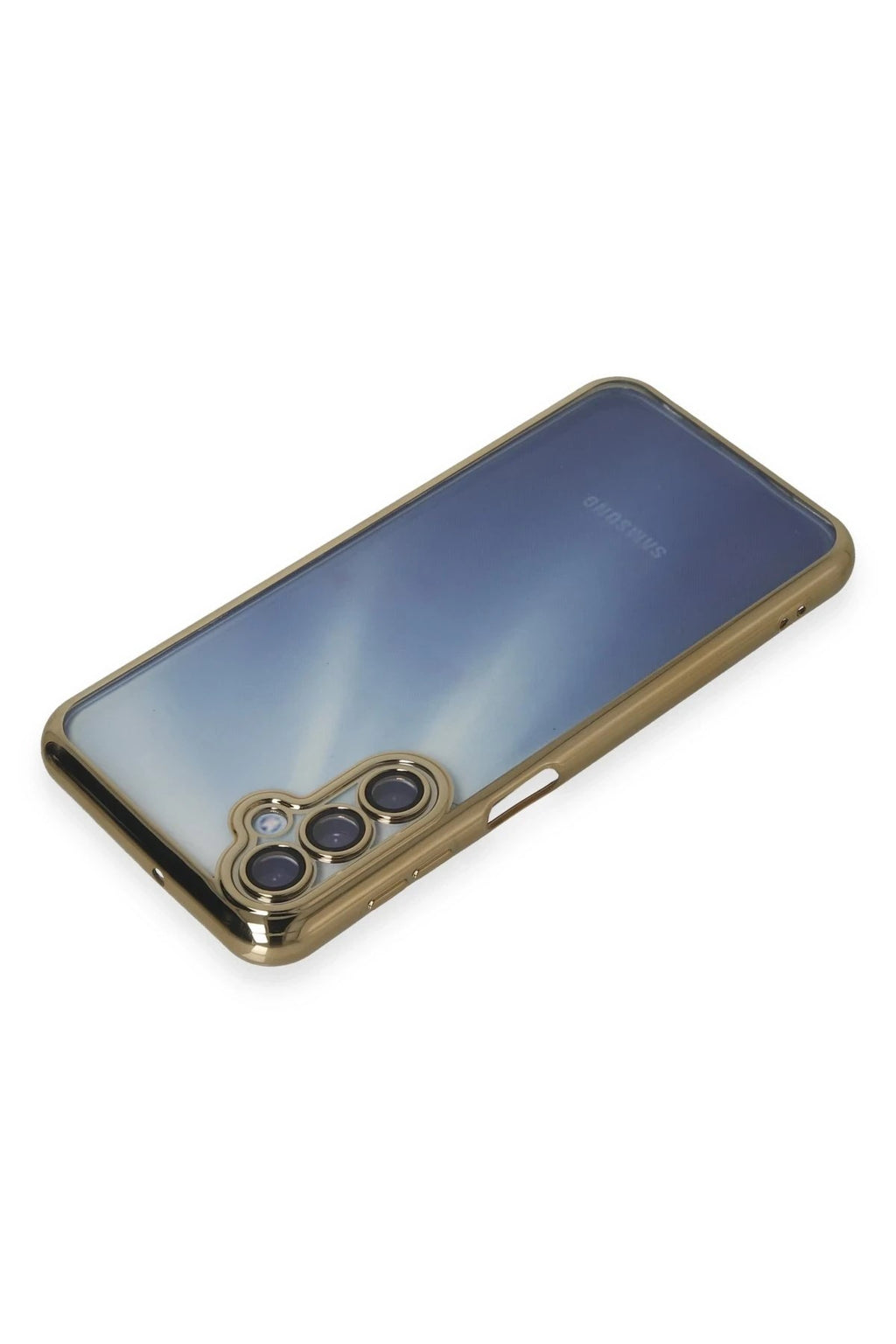 Mey İthalat® Samsung Galaxy A25 5G Kılıf Lensli Silikon - Gold
