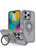 Mey İthalat® iPhone 16 Pro Max Banza Magsafe Standlı Kapak - Titan Gri