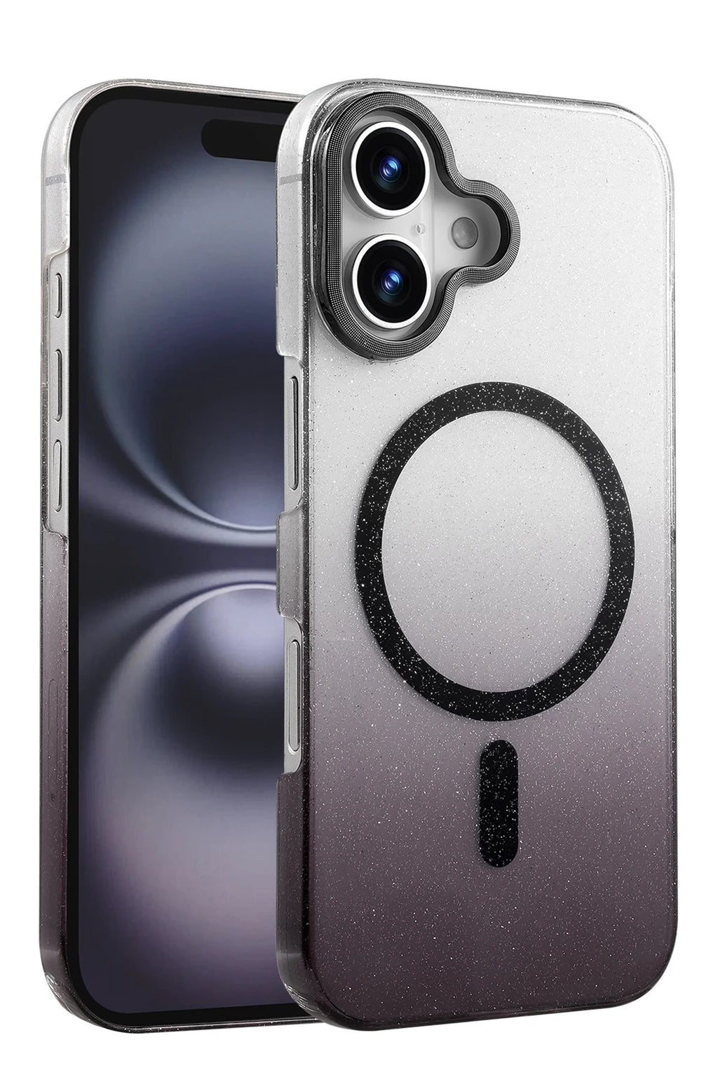 Mey İthalat® iPhone 16 Plus Glossy Magsafe Kapak - Siyah