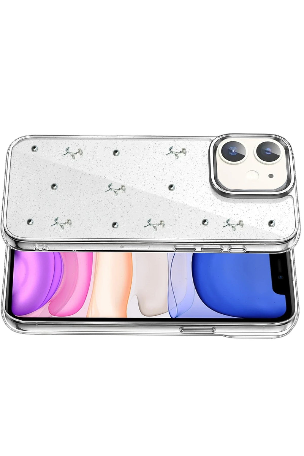 Mey İthalat® iPhone 12 Fiyonk Desenli Kapak - Desen 4