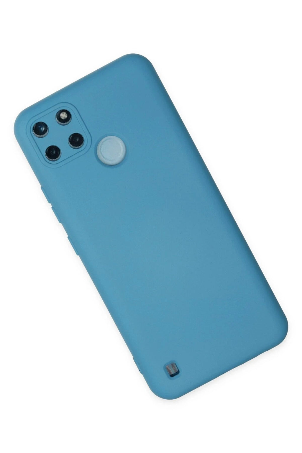 Mey İthalat® Realme C25Y Kılıf Nano içi Kadife Silikon - Mavi