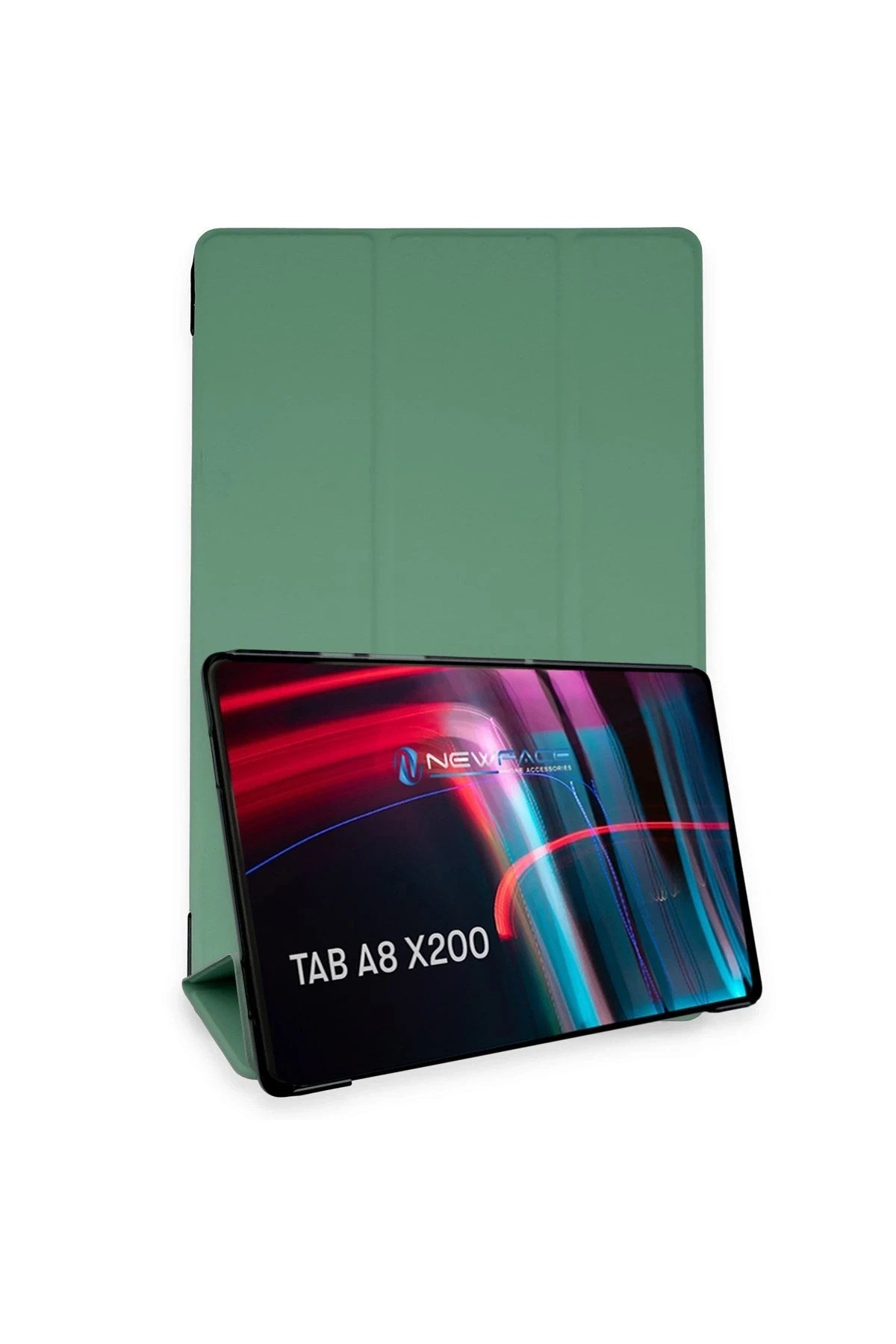 Mey İthalat® Samsung Galaxy X200 Tab A8 10.5 Kılıf Tablet Smart Kılıf - Koyu Yeşil