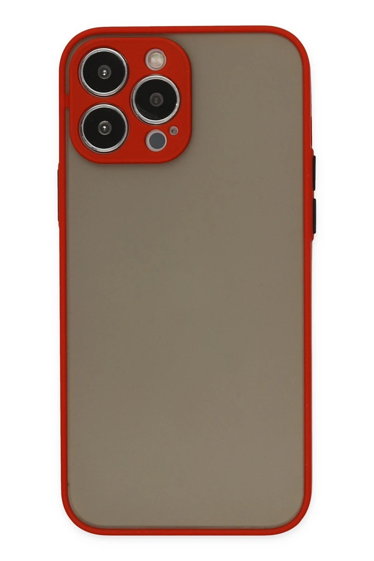 Mey İthalat® iPhone 14 Pro Kılıf Montreal Silikon Kapak - Kırmızı