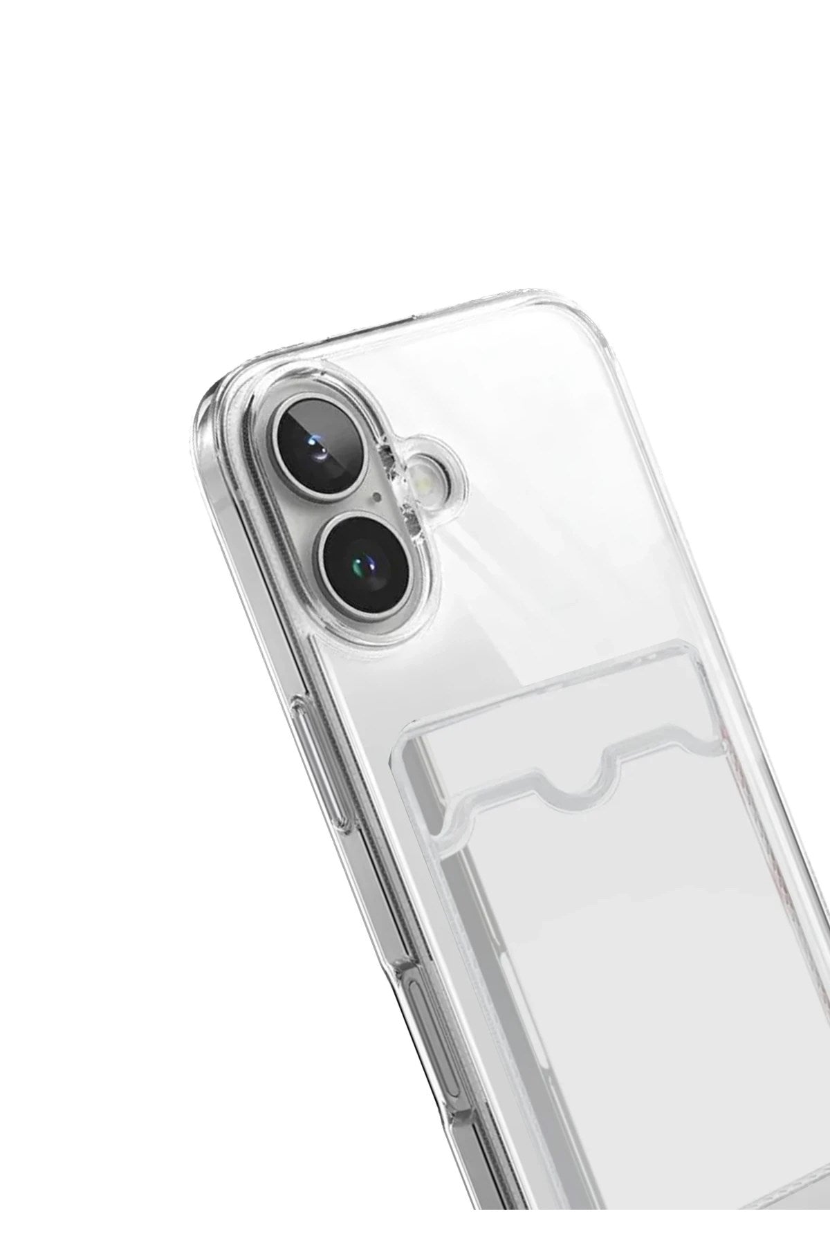 Mey İthalat® iPhone 17 Kart Şeffaf Silikon - Şeffaf