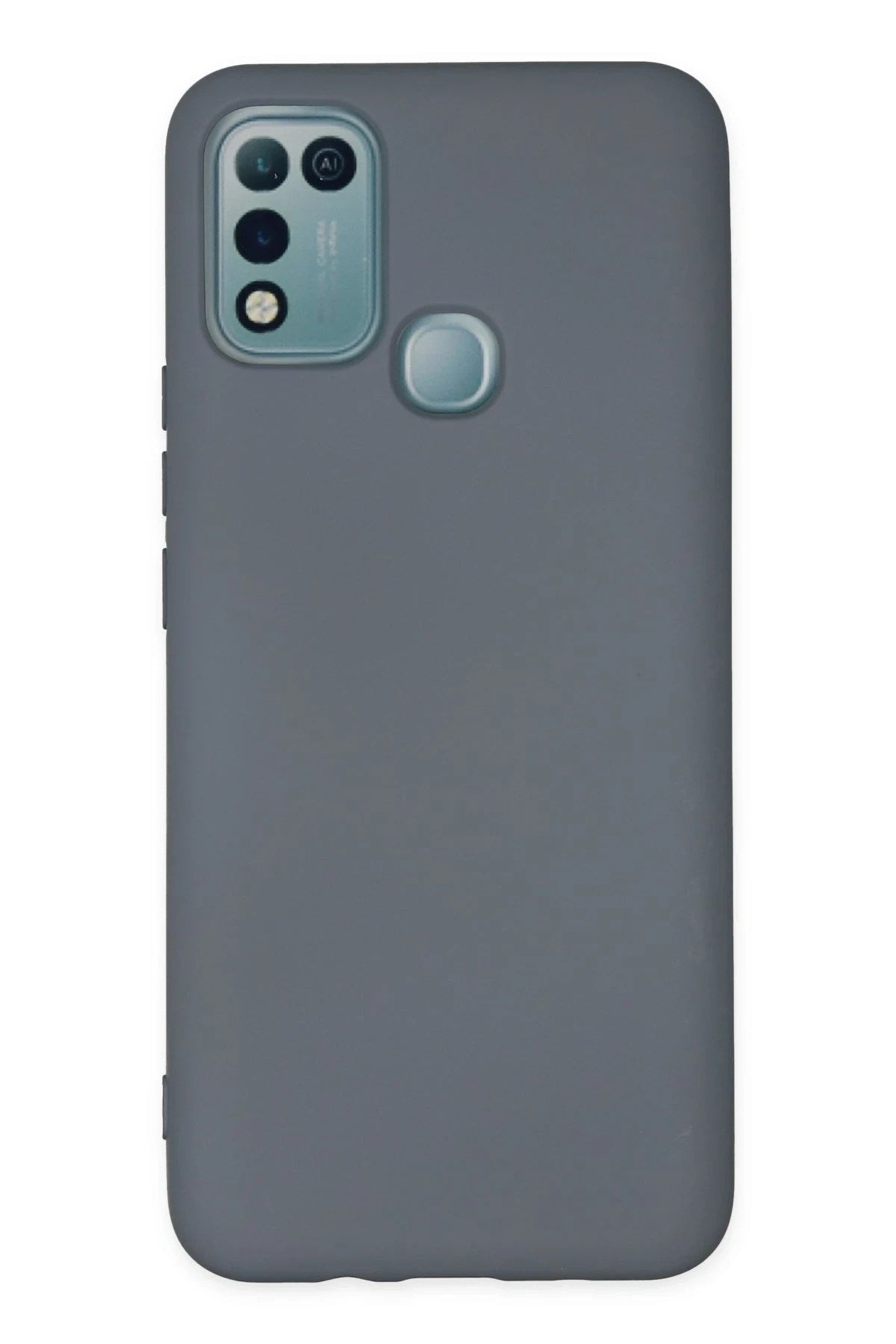Mey İthalat® İnfinix Hot 10 Play Kılıf Nano içi Kadife Silikon - Gri