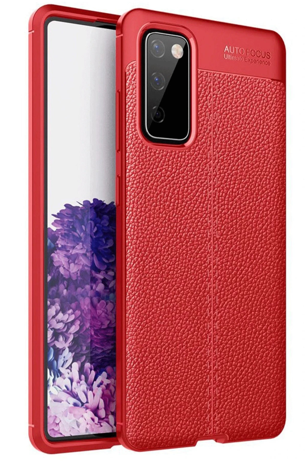 Mey İthalat® Samsung Galaxy S20 FE Kılıf Auto Focus Kapak - Kırmızı