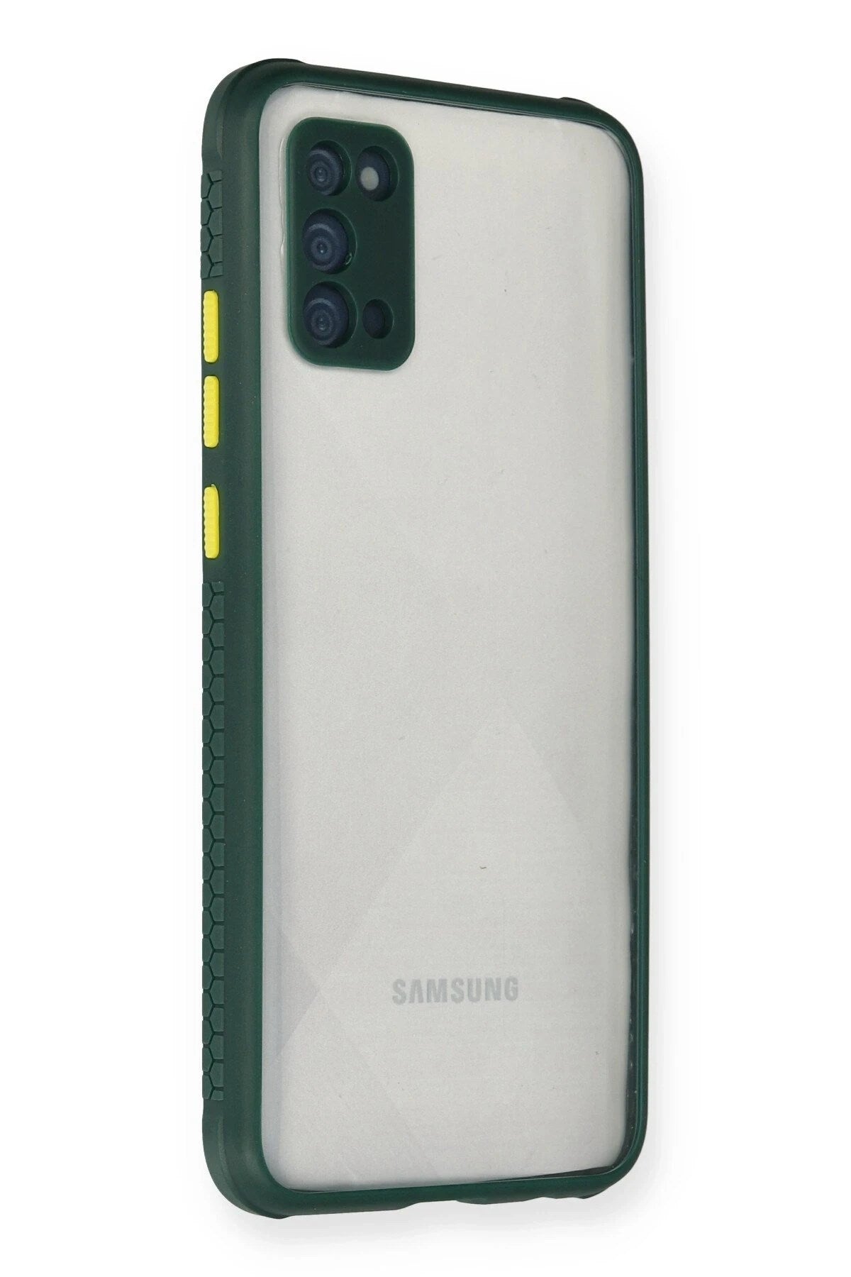 Mey İthalat® Samsung Galaxy A02S Kılıf Miami Şeffaf Silikon - Koyu Yeşil