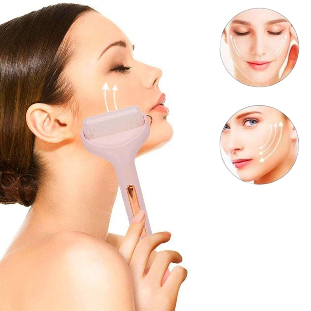 Ice Roller Buz Silindiri Terapi Etkili Yüz Derma Masaj ve Cilt Soğutma Bakım Aleti