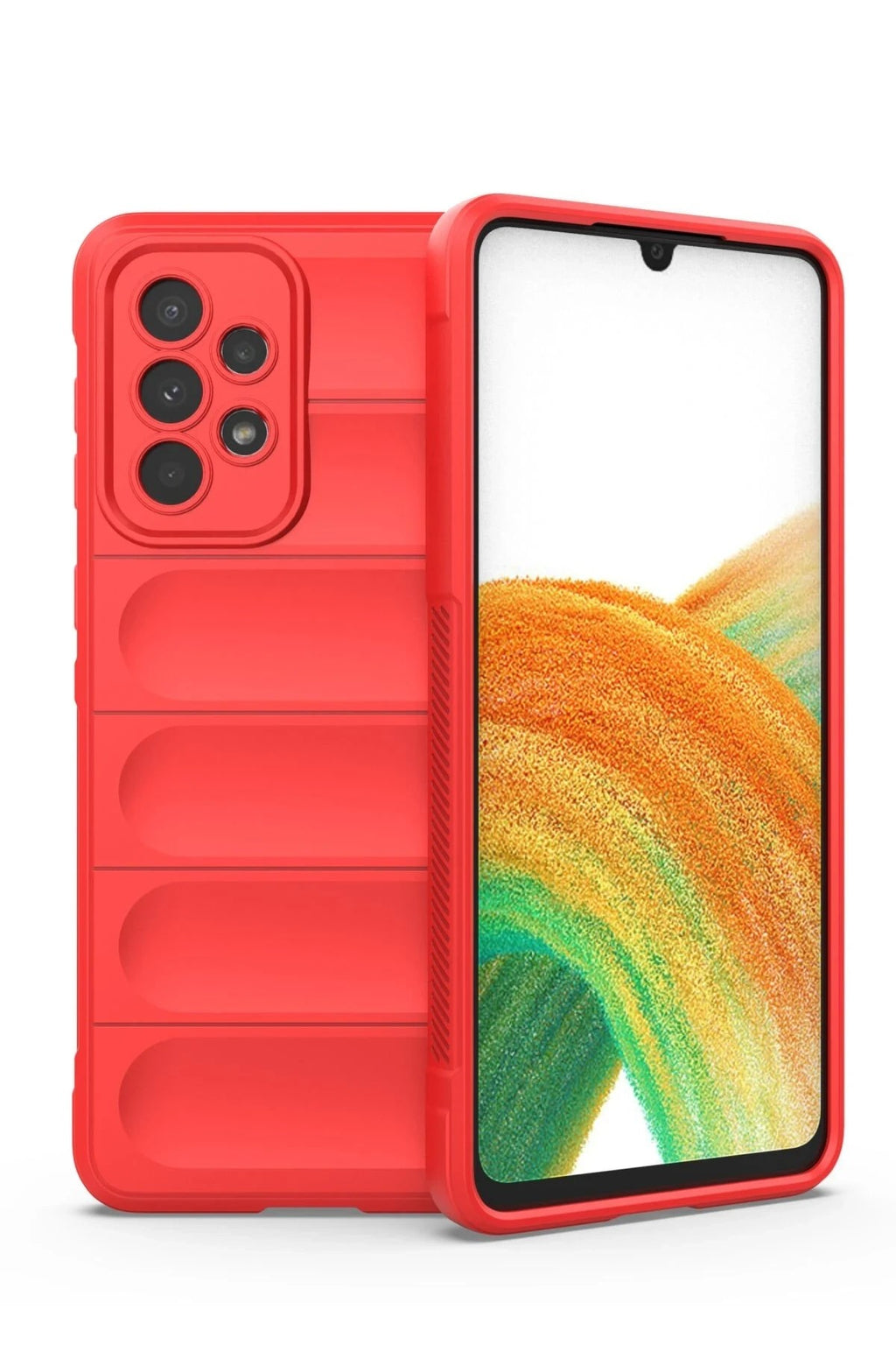 Mey İthalat® Samsung Galaxy A33 5G Kılıf Optimum Silikon - Kırmızı