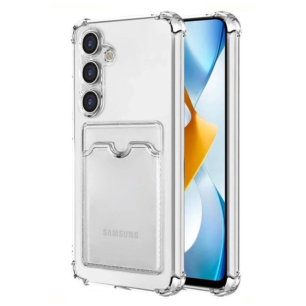 Mey İthalat® Samsung Galaxy S24 Kılıf Kart Şeffaf Silikon - Şeffaf