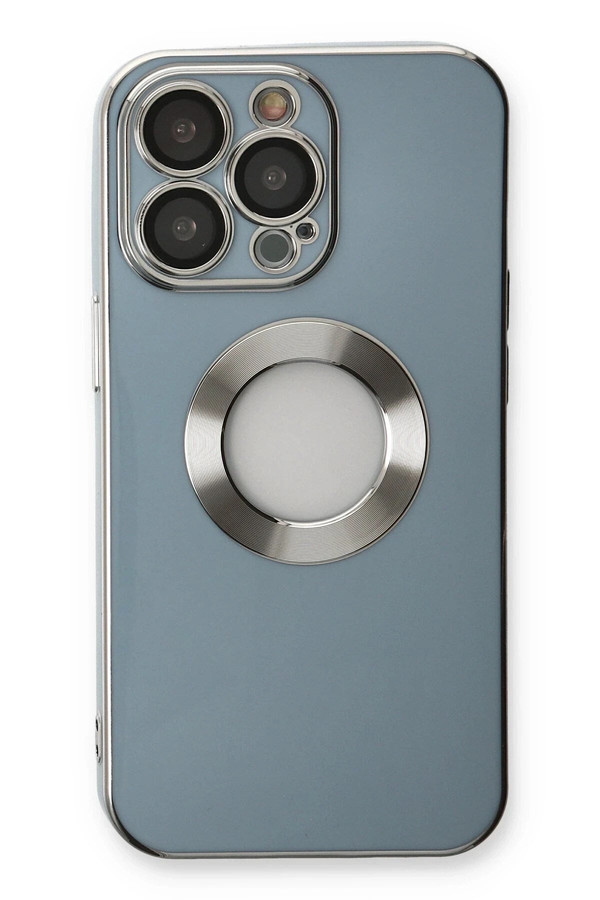 Mey İthalat® iPhone 13 Pro Max Kılıf Store Silikon - Sierra Blue