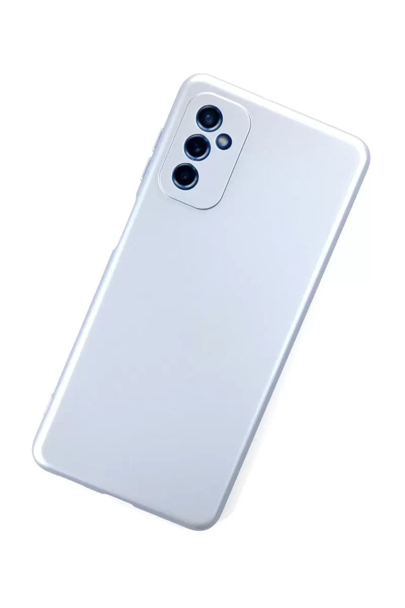 Mey İthalat® Samsung Galaxy M52 5G Kılıf Nano içi Kadife Silikon - Sky Blue