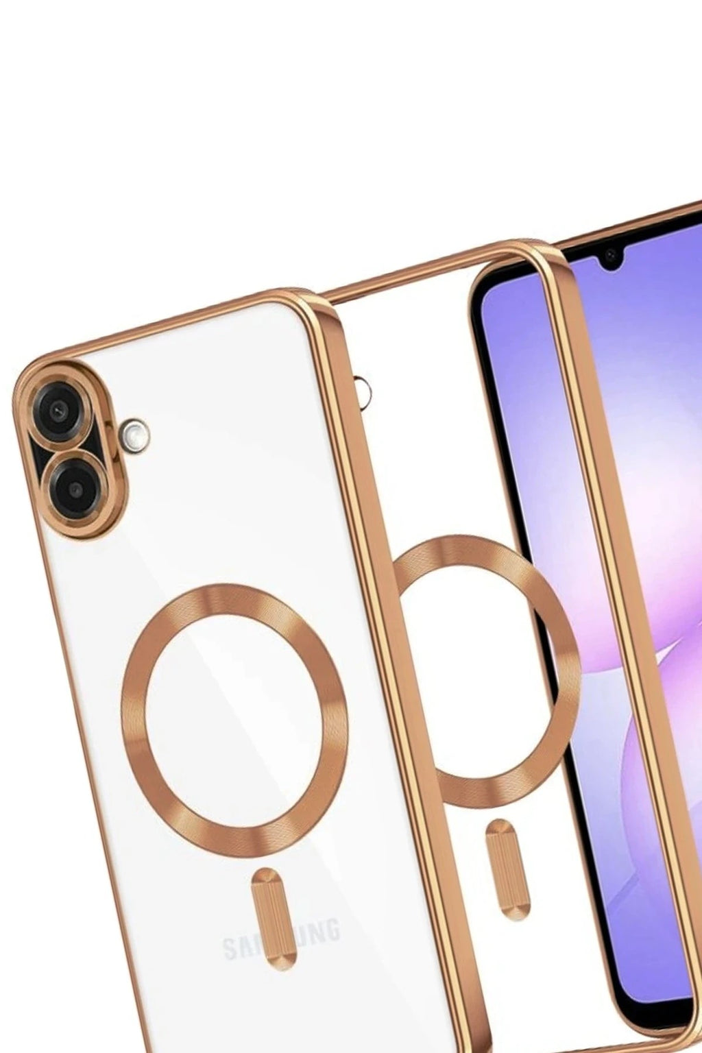 Mey İthalat® Samsung Galaxy A07 4G Kross Magneticsafe Kapak - Çöl Titanyum