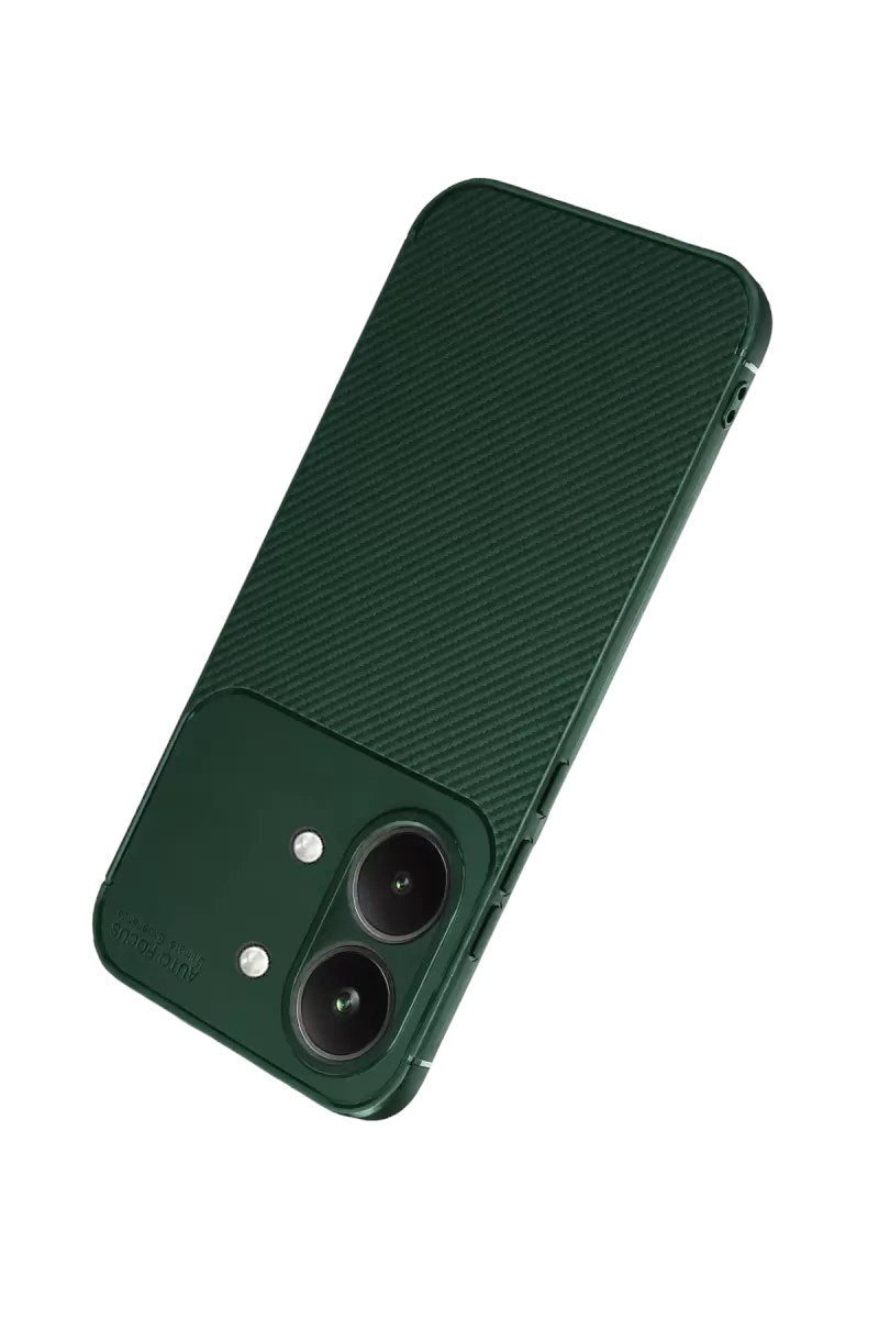 Mey İthalat® Poco X8 Pro Max Auto Focus Karbon Kapak - Koyu Yeşil