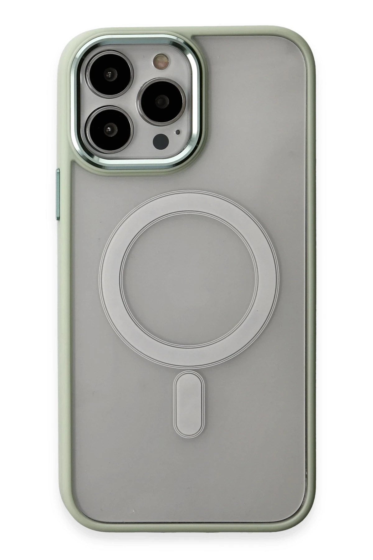 Mey İthalat® iPhone 15 Pro Max Kılıf Room Magneticsafe Silikon - Su Yeşili