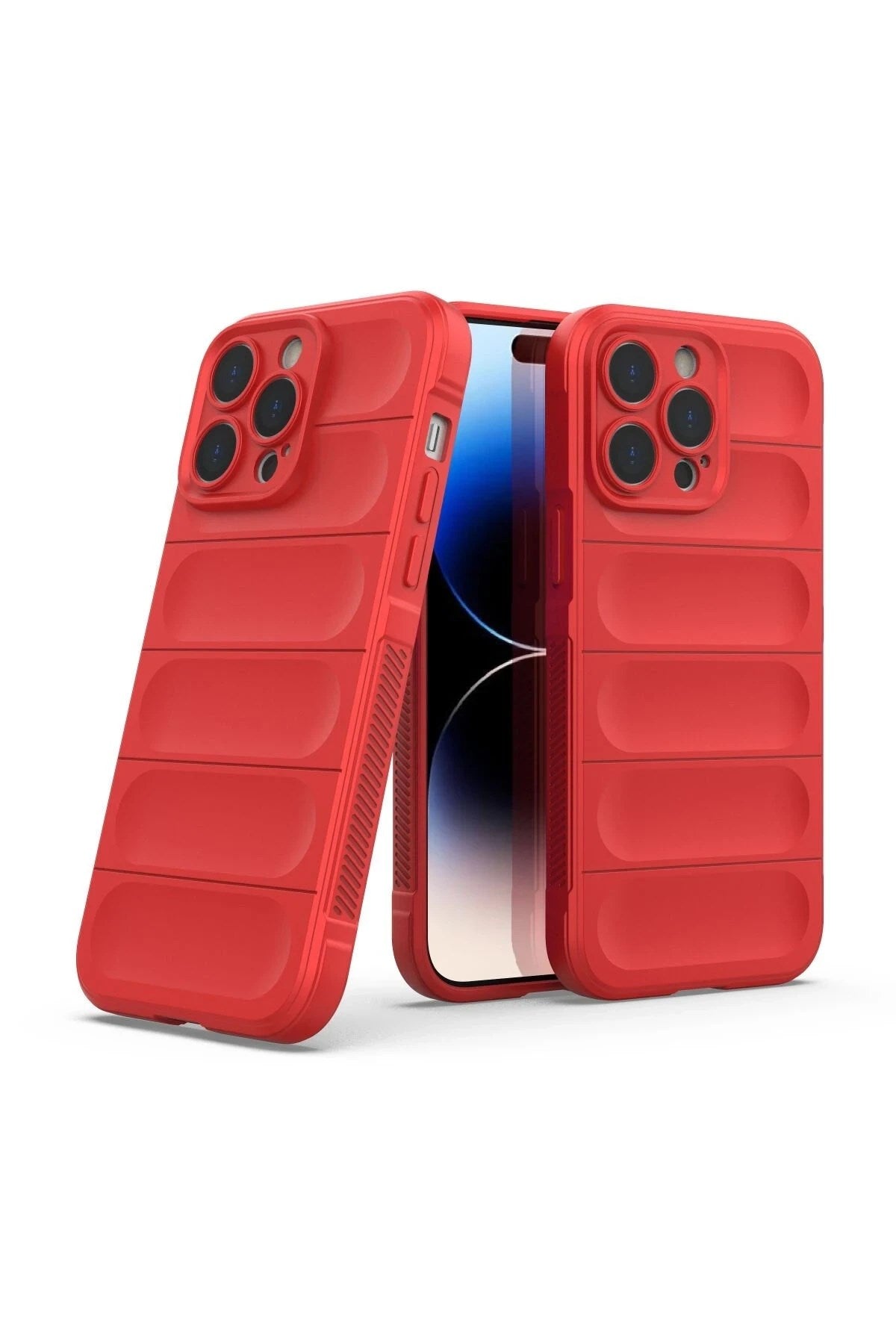 Mey İthalat® iPhone 13 Pro Kılıf Optimum Silikon - Kırmızı