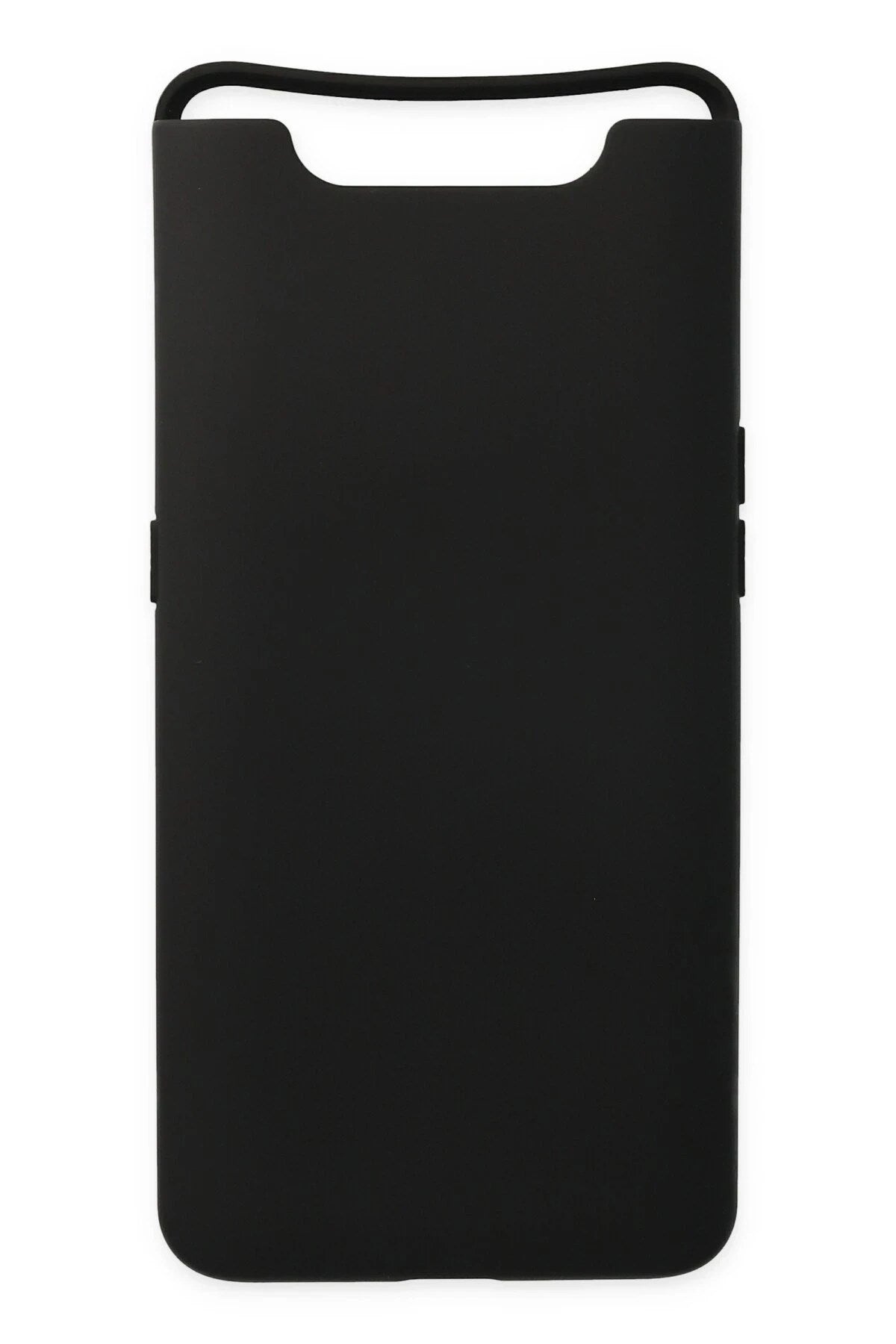 Mey İthalat® Samsung Galaxy A80 Kılıf Nano içi Kadife Silikon - Siyah