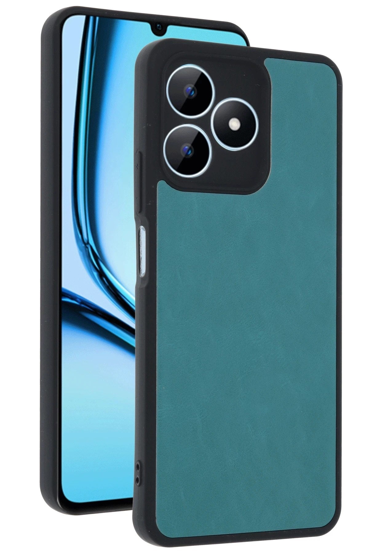 Mey İthalat® Realme Note 50 4G Kılıf Aras Deri Kapak - Açık Yeşil