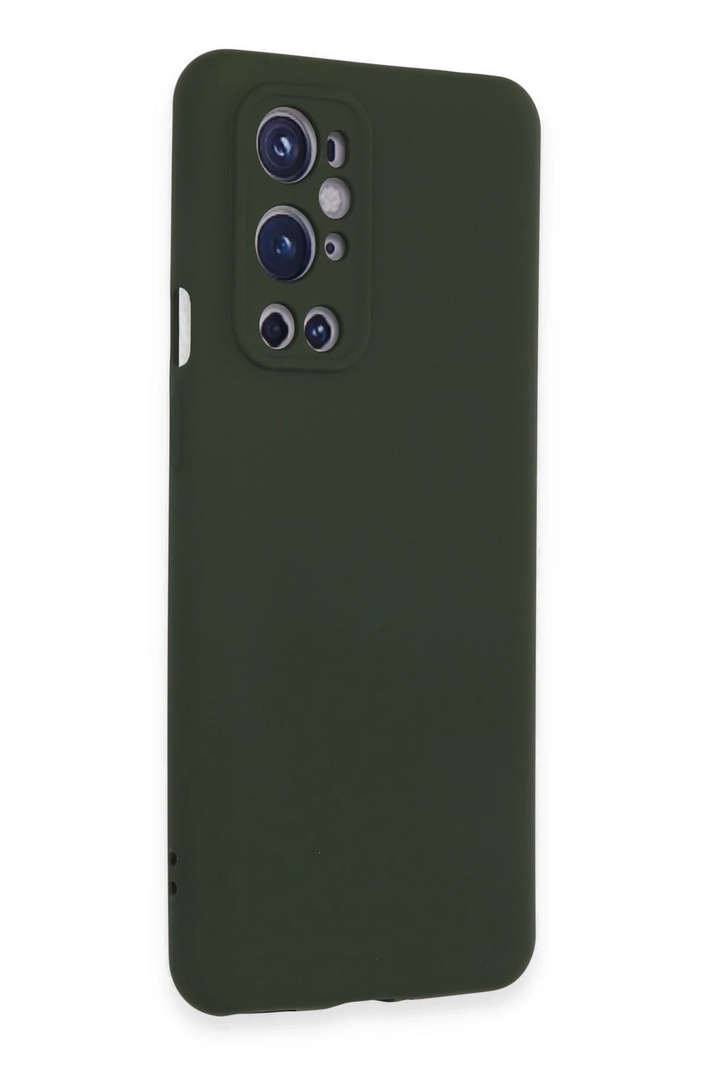 Mey İthalat® One Plus 9 Pro Kılıf Nano içi Kadife Silikon - Koyu Yeşil