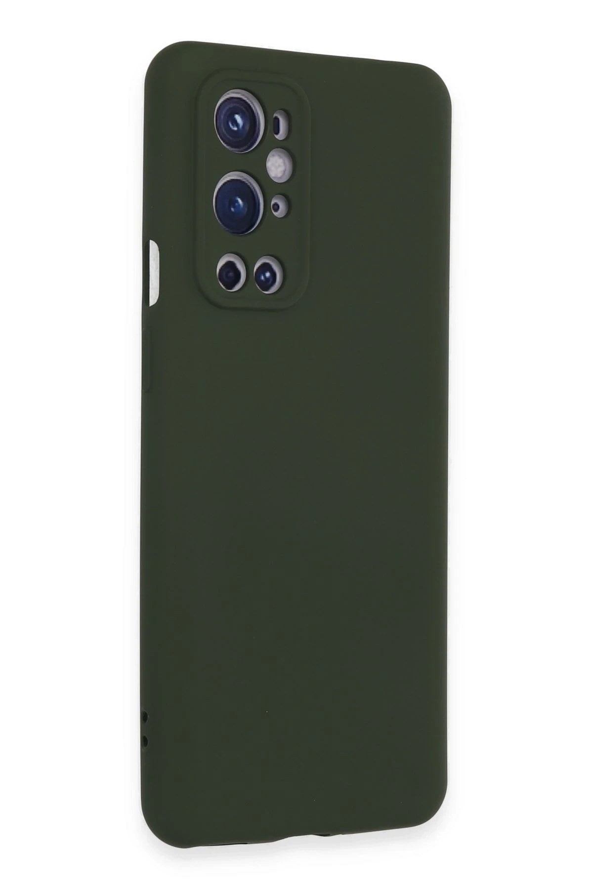 Mey İthalat® One Plus 9 Pro Kılıf Nano içi Kadife Silikon - Koyu Yeşil