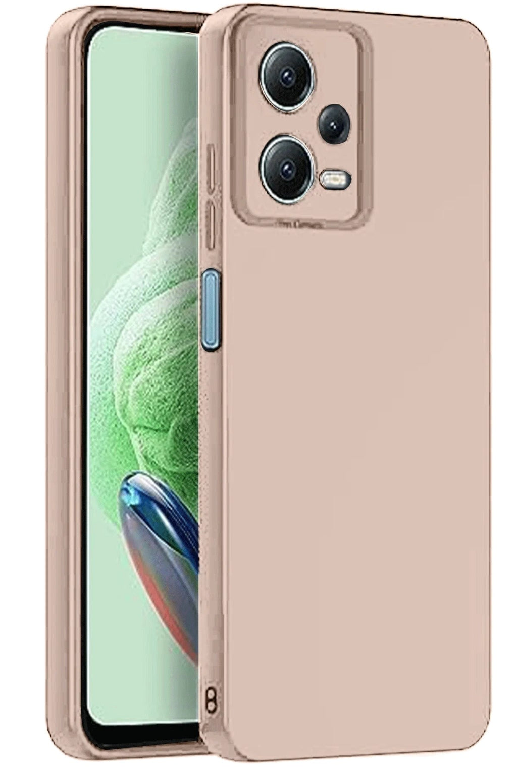 Mey İthalat® Redmi Note 12 Pro 5G Kılıf Nano içi Kadife Silikon - Pudra