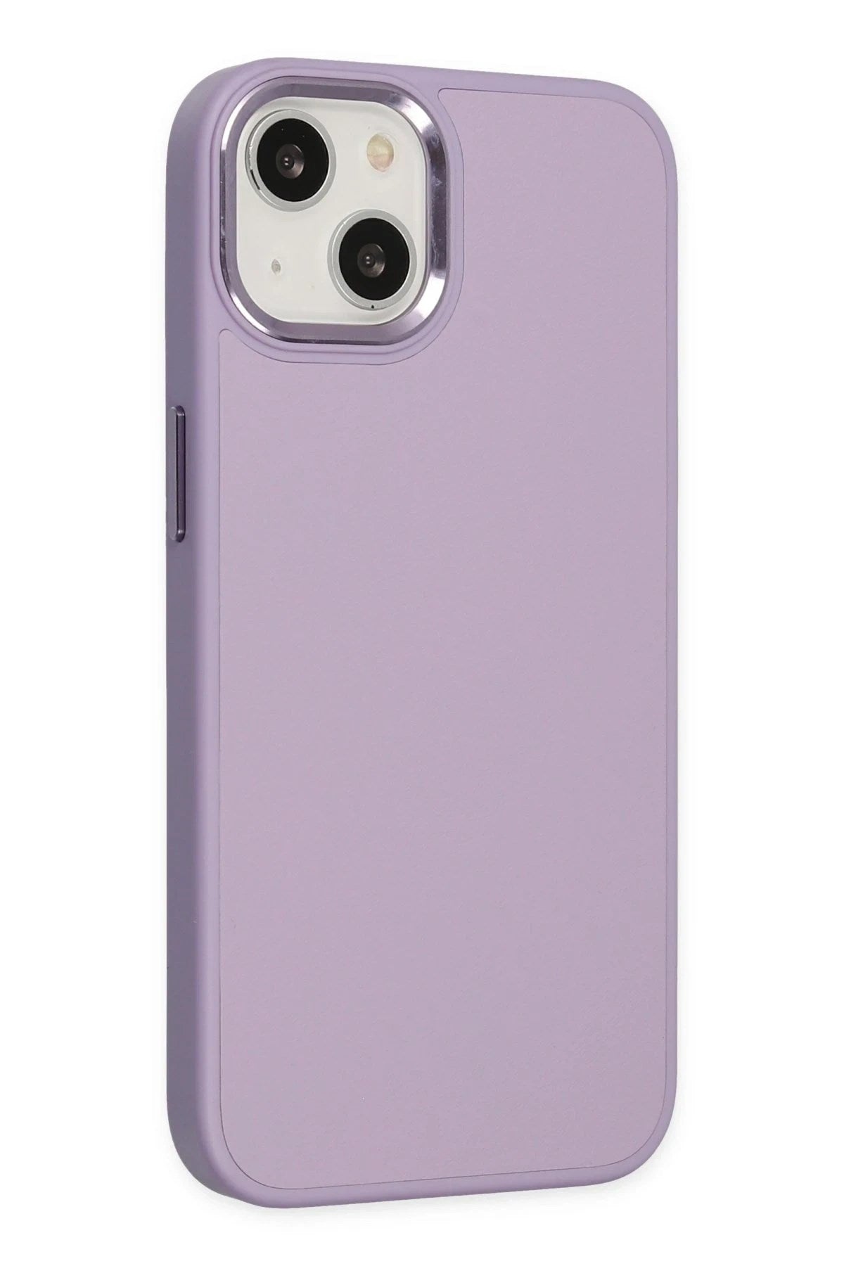 Mey İthalat® iPhone 14 Plus Kılıf Asya Deri Silikon - Lila