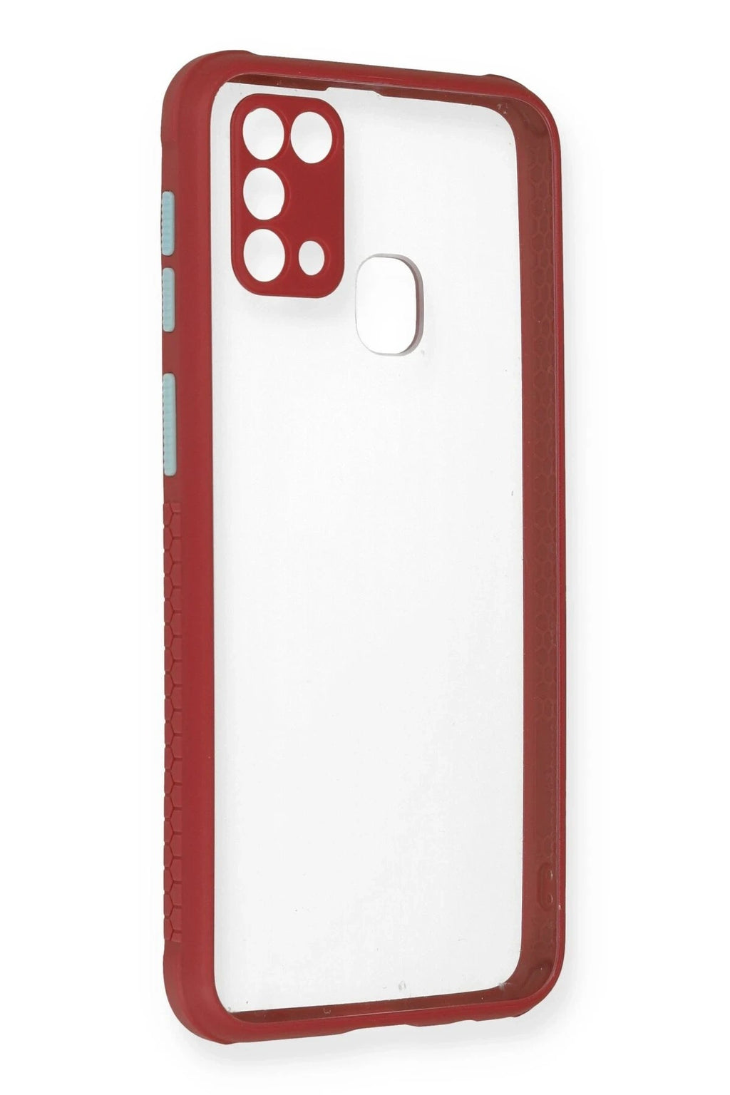 Mey İthalat® Samsung Galaxy M31 Kılıf Miami Şeffaf Silikon - Fuşya