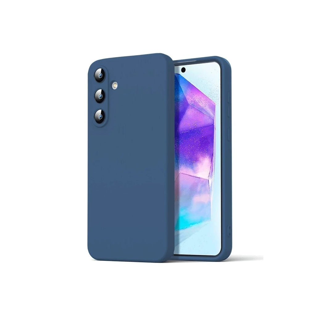 Mey İthalat® Samsung Galaxy A16 5G Kılıf Nano içi Kadife Silikon - Lacivert