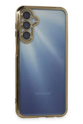 Mey İthalat® Samsung Galaxy A35 5G Kılıf Lensli Silikon - Gold
