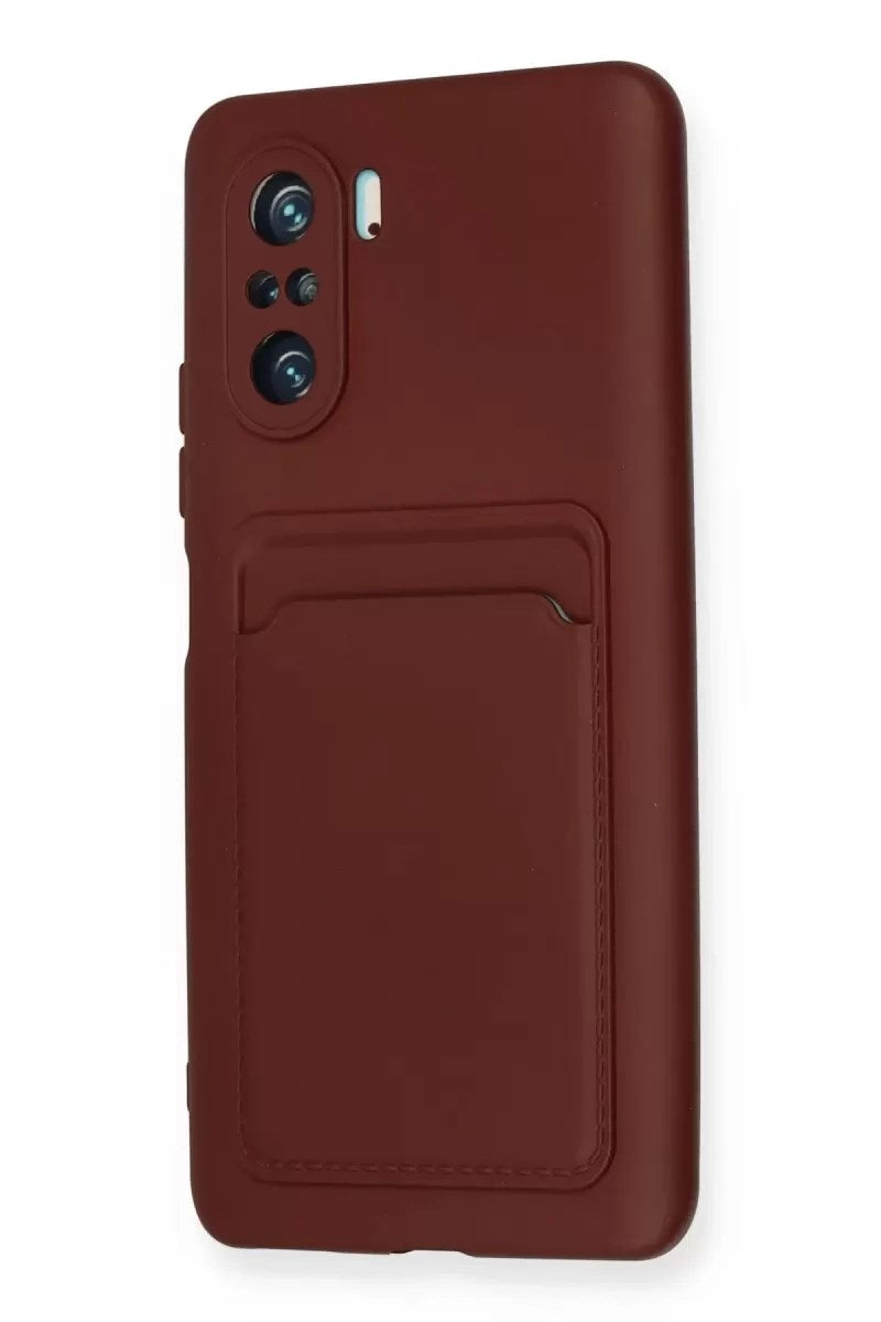Mey İthalat® Mi 11i Kılıf Kelvin Kartvizitli Silikon - Bordo