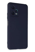 Mey İthalat® Redmi Note 12 5G Kılıf Nano içi Kadife Silikon - Lacivert