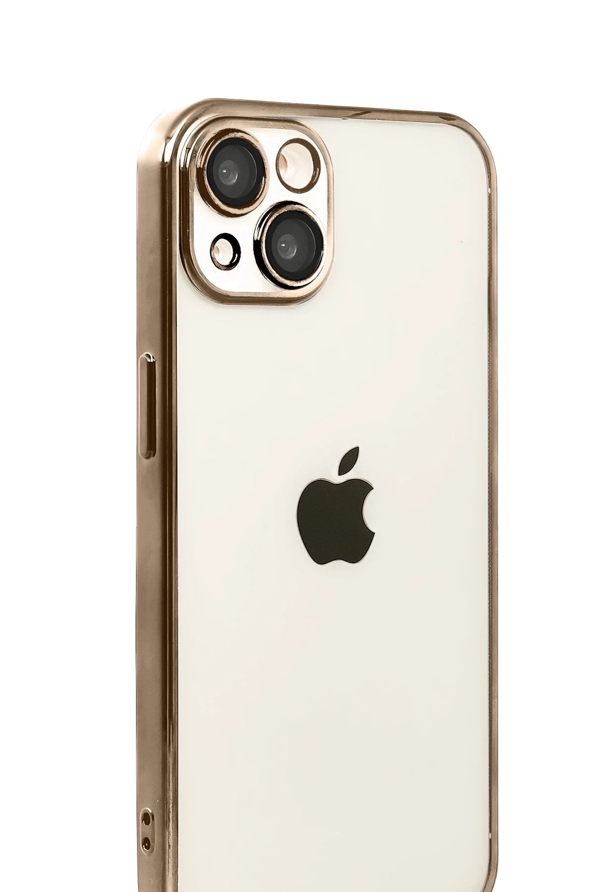 Mey İthalat® iPhone 15 Lensli Silikon - Çöl Titanyum