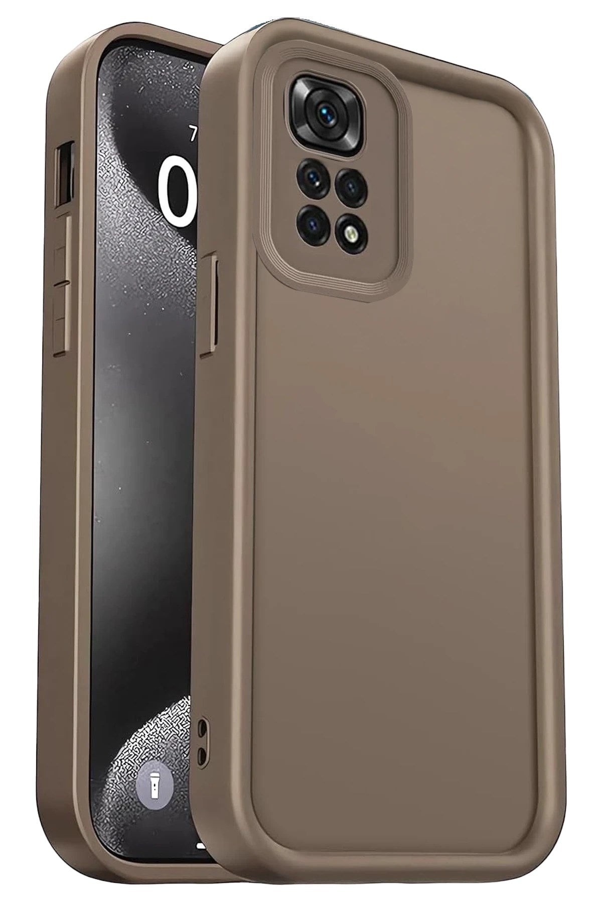 Mey İthalat® Redmi 10 2022 Kılıf Viera Silikon - Kahverengi