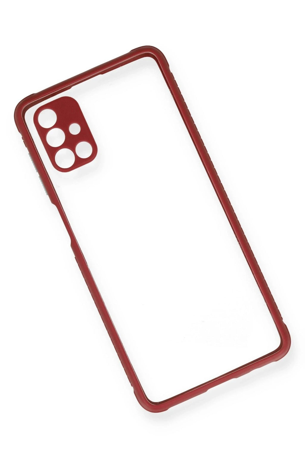 Mey İthalat® Samsung Galaxy M51 Kılıf Miami Şeffaf Silikon - Fuşya