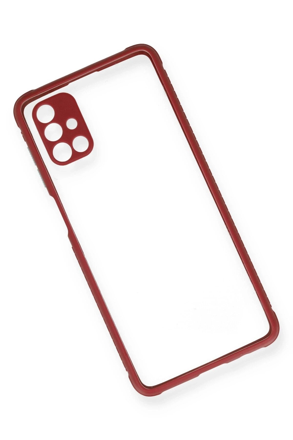 Mey İthalat® Samsung Galaxy M51 Kılıf Miami Şeffaf Silikon - Fuşya