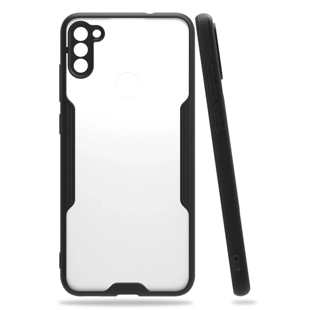 Mey İthalat® Samsung Galaxy A11 Kılıf Platin Silikon - Siyah