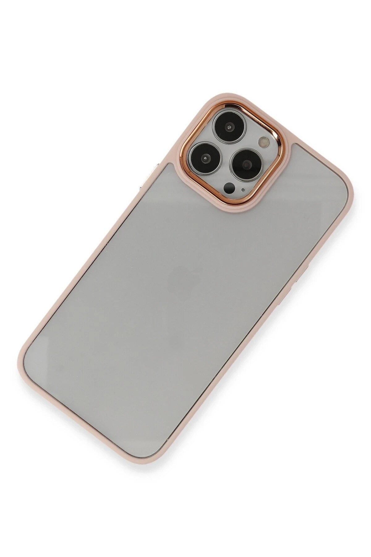 Mey İthalat® iPhone 14 Pro Kılıf Dora Kapak - Pudra