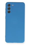 Mey İthalat® Samsung Galaxy S21 Plus Kılıf Nano içi Kadife Silikon - Mavi